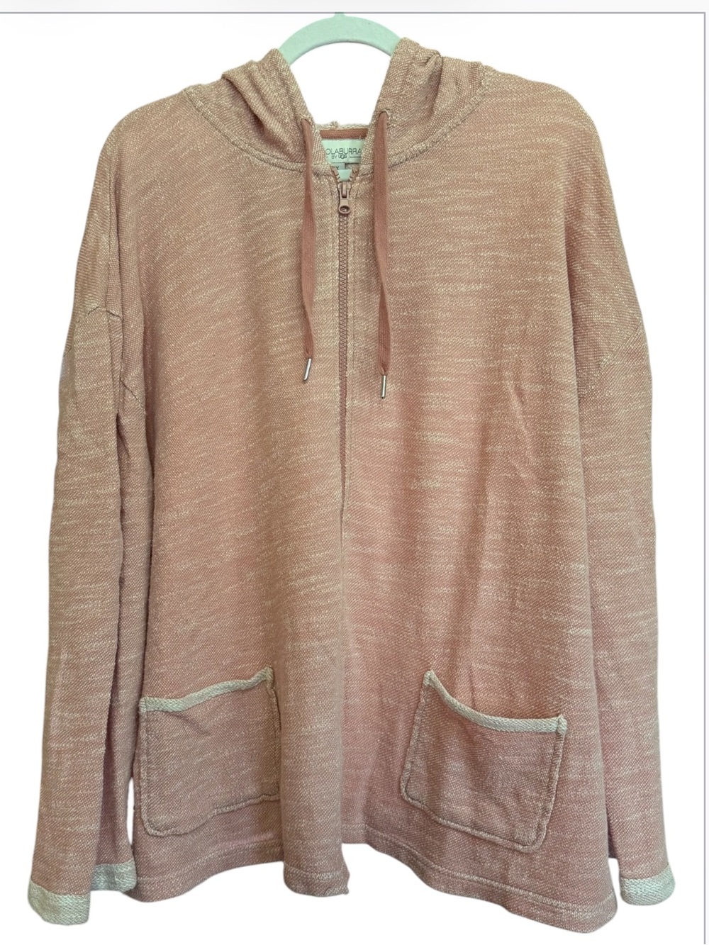 Koolaburra by UGG French Terry Zip Cardigan In Ash Rose. size 2X.